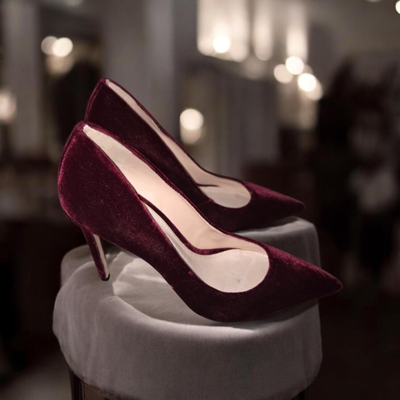 Schultz Shoes - Schultz Lou Velvet Stiletto Heels sz 9 1/2